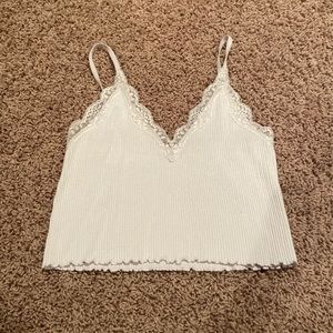 white cropped hoodie